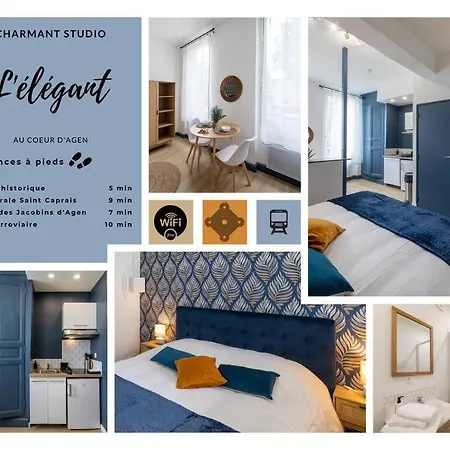 L'Elegant, Charmant Studio Hyper Centre Gare 800M Agen Exterior photo