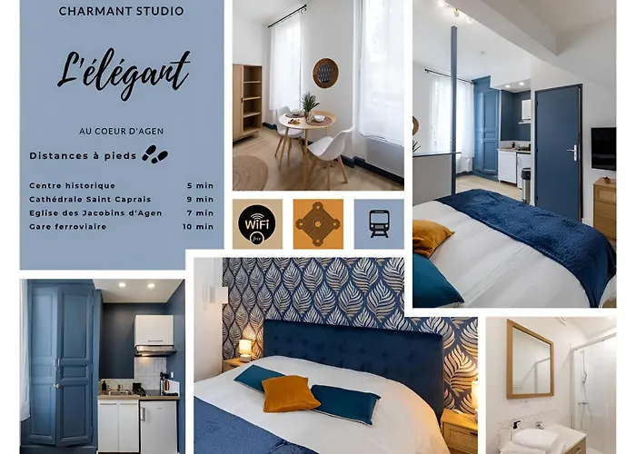 L\'Elegant, Charmant Studio Hyper Centre Gare 800M